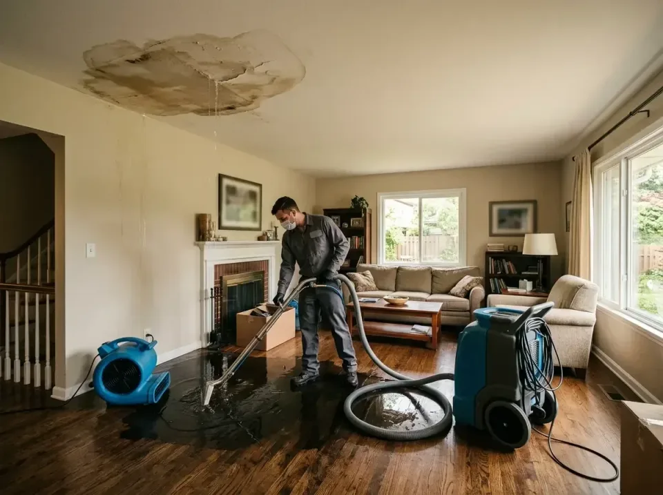 attic-pipe-burst-ceiling-drip-008 — frequently asked questions, Water Damage Restoration & Carpet Care in Fort Hunt, VA